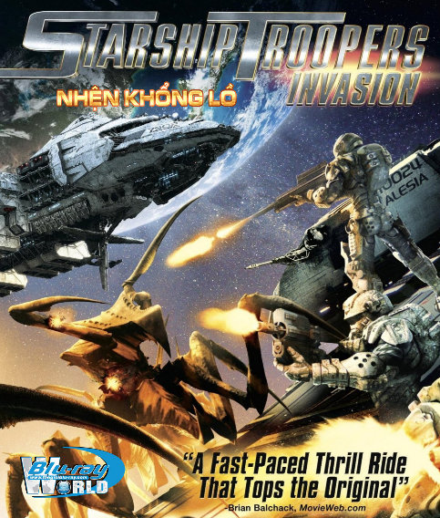 B1070 - Starship Troopers Invasion 2012 - NHỆN KHỔNG LỒ 2D 25G (DTS-HD 5.1)  